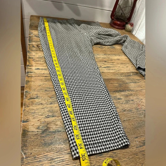 📍RAFFAELLO ROSSI black and cream  Houndstooth  jogger pants size 44 - Picture 4 of 9